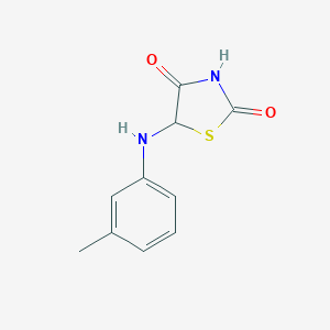 molecular formula C10H10N2O2S B368816 5-[(3-Methylphenyl)amino]-1,3-thiazolidine-2,4-dione CAS No. 477275-66-4