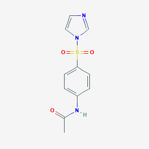 molecular formula C11H11N3O3S B368844 N-(4-咪唑-1-磺酰基苯基)乙酰胺 CAS No. 20075-18-7