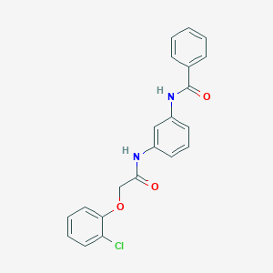 N-{3-[2-(2-chlorophenoxy)acetamido]phenyl}benzamide