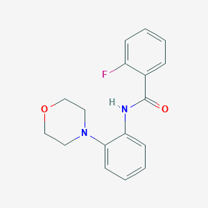 2-fluoro-N-(2-morpholin-4-ylphenyl)benzamide