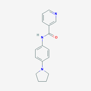 N-(4-pyrrolidin-1-ylphenyl)pyridine-3-carboxamide