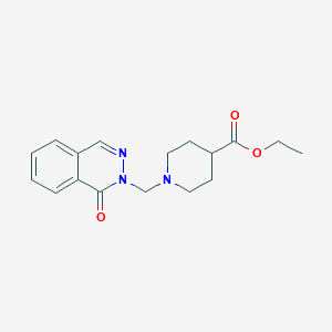 molecular formula C17H21N3O3 B368955 ethyl 1-[(1-oxo-2(1H)-phthalazinyl)methyl]-4-piperidinecarboxylate CAS No. 725703-04-8