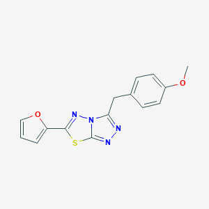 6-(2-Furyl)-3-(4-methoxybenzyl)[1,2,4]triazolo[3,4-b][1,3,4]thiadiazole