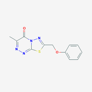 3-methyl-7-(phenoxymethyl)-4H-[1,3,4]thiadiazolo[2,3-c][1,2,4]triazin-4-one