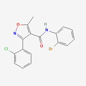 N-(2-bromophenyl)-3-(2-chlorophenyl)-5-methyl-1,2-oxazole-4-carboxamide