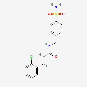 N-[4-(aminosulfonyl)benzyl]-3-(2-chlorophenyl)acrylamide