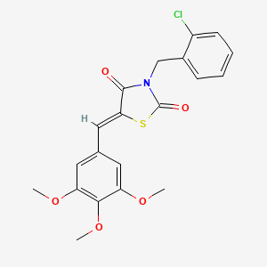 3-(2-chlorobenzyl)-5-(3,4,5-trimethoxybenzylidene)-1,3-thiazolidine-2,4-dione