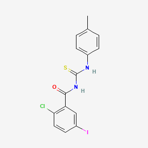 2-chloro-5-iodo-N-[(4-methylphenyl)carbamothioyl]benzamide