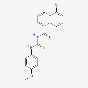 5-bromo-N-{[(4-methoxyphenyl)amino]carbonothioyl}-1-naphthamide