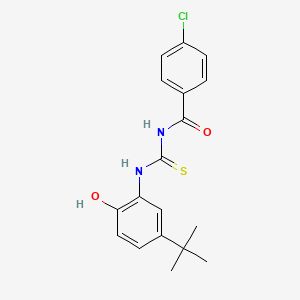 N-[(5-tert-butyl-2-hydroxyphenyl)carbamothioyl]-4-chlorobenzamide