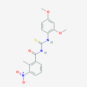 N-[(2,4-dimethoxyphenyl)carbamothioyl]-2-methyl-3-nitrobenzamide