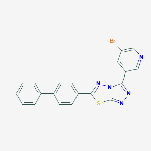 6-[1,1'-Biphenyl]-4-yl-3-(5-bromo-3-pyridinyl)[1,2,4]triazolo[3,4-b][1,3,4]thiadiazole