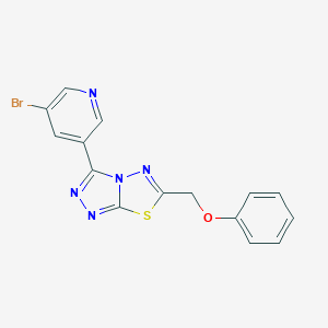 3-(5-Bromo-3-pyridinyl)-6-(phenoxymethyl)[1,2,4]triazolo[3,4-b][1,3,4]thiadiazole