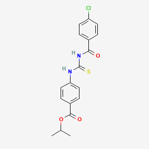 Propan-2-yl 4-[(4-chlorobenzoyl)carbamothioylamino]benzoate