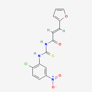 N-{[(2-chloro-5-nitrophenyl)amino]carbonothioyl}-3-(2-furyl)acrylamide