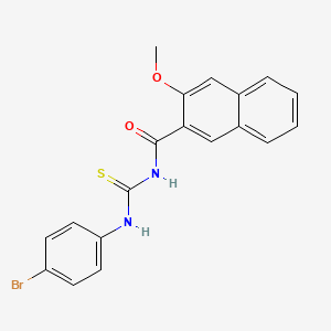 N-[(4-bromophenyl)carbamothioyl]-3-methoxynaphthalene-2-carboxamide