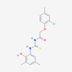 2-(2-chloro-4-methylphenoxy)-N-{[(2-hydroxy-3,5-dimethylphenyl)amino]carbonothioyl}acetamide