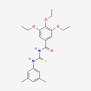 N-[(3,5-dimethylphenyl)carbamothioyl]-3,4,5-triethoxybenzamide