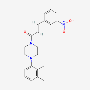 (E)-1-[4-(2,3-DIMETHYLPHENYL)PIPERAZINO]-3-(3-NITROPHENYL)-2-PROPEN-1-ONE