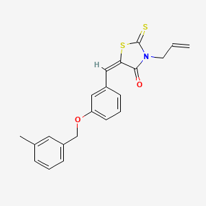 3-allyl-5-{3-[(3-methylbenzyl)oxy]benzylidene}-2-thioxo-1,3-thiazolidin-4-one