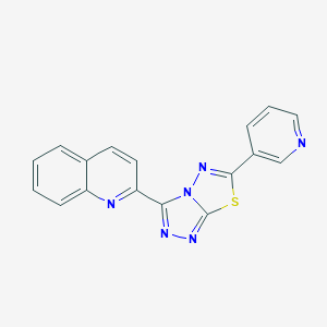 2-[6-(3-Pyridinyl)[1,2,4]triazolo[3,4-b][1,3,4]thiadiazol-3-yl]quinoline