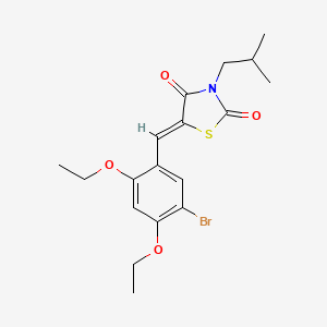 5-(5-bromo-2,4-diethoxybenzylidene)-3-isobutyl-1,3-thiazolidine-2,4-dione