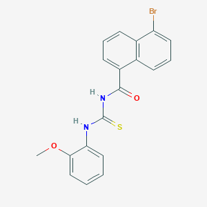 5-bromo-N-[(2-methoxyphenyl)carbamothioyl]naphthalene-1-carboxamide