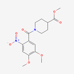 methyl 1-(4,5-dimethoxy-2-nitrobenzoyl)-4-piperidinecarboxylate