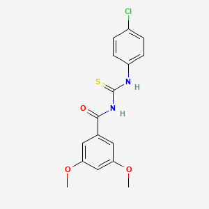 N-{[(4-chlorophenyl)amino]carbonothioyl}-3,5-dimethoxybenzamide