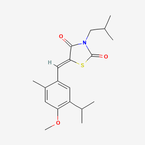 3-isobutyl-5-(5-isopropyl-4-methoxy-2-methylbenzylidene)-1,3-thiazolidine-2,4-dione