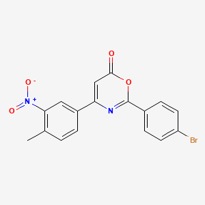 2-(4-bromophenyl)-4-(4-methyl-3-nitrophenyl)-6H-1,3-oxazin-6-one