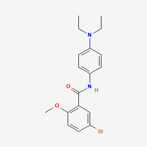 5-bromo-N-[4-(diethylamino)phenyl]-2-methoxybenzamide