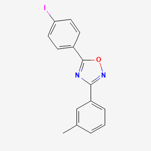 5-(4-iodophenyl)-3-(3-methylphenyl)-1,2,4-oxadiazole