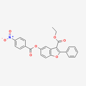 ethyl 5-[(4-nitrobenzoyl)oxy]-2-phenyl-1-benzofuran-3-carboxylate