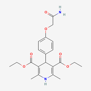 Diethyl 4-[4-(2-amino-2-oxoethoxy)phenyl]-2,6-dimethyl-1,4-dihydropyridine-3,5-dicarboxylate