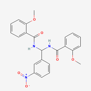 N,N'-[(3-nitrophenyl)methanediyl]bis(2-methoxybenzamide)