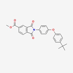 methyl 2-[4-(4-tert-butylphenoxy)phenyl]-1,3-dioxoisoindole-5-carboxylate