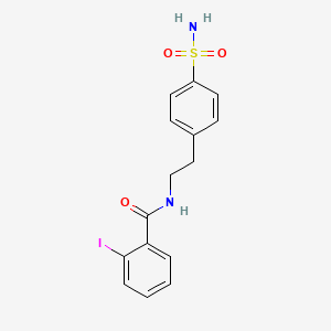 2-iodo-N-[2-(4-sulfamoylphenyl)ethyl]benzamide