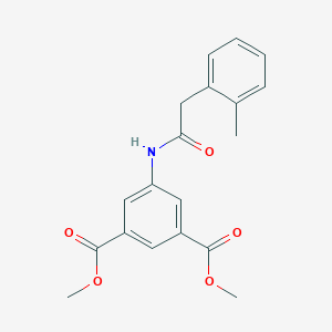 molecular formula C19H19NO5 B369052 Dimethyl 5-{[(2-methylphenyl)acetyl]amino}isophthalate CAS No. 1013744-93-8