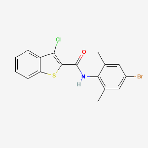 N-(4-bromo-2,6-dimethylphenyl)-3-chloro-1-benzothiophene-2-carboxamide