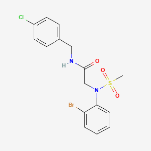 N~2~-(2-bromophenyl)-N~1~-(4-chlorobenzyl)-N~2~-(methylsulfonyl)glycinamide