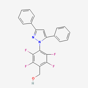 [4-(3,5-diphenyl-1H-pyrazol-1-yl)-2,3,5,6-tetrafluorophenyl]methanol