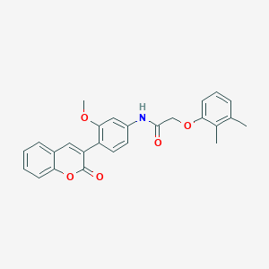 2-(2,3-dimethylphenoxy)-N-[3-methoxy-4-(2-oxo-2H-chromen-3-yl)phenyl]acetamide