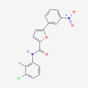 N-(3-chloro-2-methylphenyl)-5-(3-nitrophenyl)furan-2-carboxamide