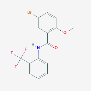 5-bromo-2-methoxy-N-[2-(trifluoromethyl)phenyl]benzamide