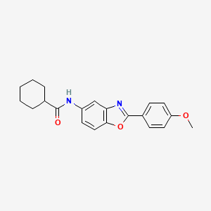 N-[2-(4-methoxyphenyl)-1,3-benzoxazol-5-yl]cyclohexanecarboxamide