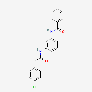 N-(3-{[2-(4-chlorophenyl)acetyl]amino}phenyl)benzamide