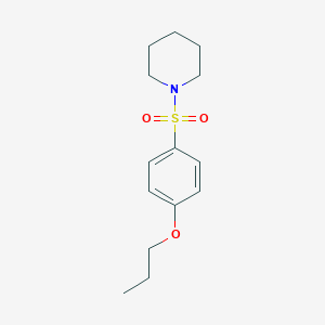 molecular formula C14H21NO3S B369070 1-(4-Propoxyphenyl)sulfonylpiperidine CAS No. 107924-00-5