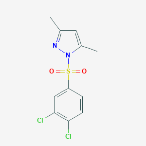 molecular formula C11H10Cl2N2O2S B369071 1-[(3,4-dichlorophenyl)sulfonyl]-3,5-dimethyl-1H-pyrazole CAS No. 13658-74-7