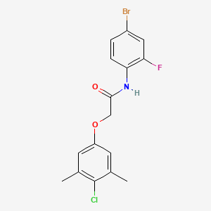 N-(4-bromo-2-fluorophenyl)-2-(4-chloro-3,5-dimethylphenoxy)acetamide